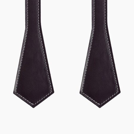 O bag short handles | pointy | burgundy