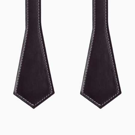 O bag short handles | pointy | burgundy