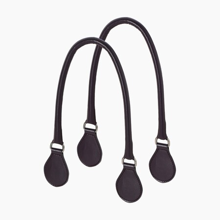 O bag midi handles tubular | burgundy