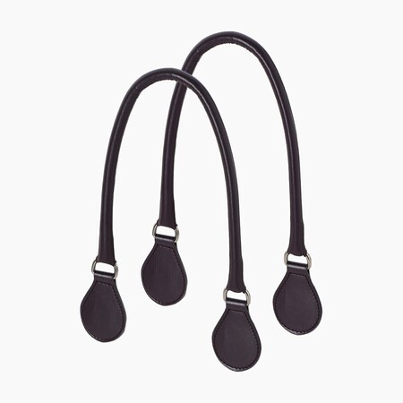 O bag midi handles tubular | burgundy