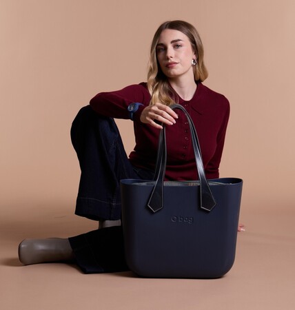 O bag classic navy blue & scottish| SALE