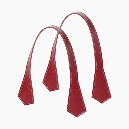 O bag short handles | pointy | cherry