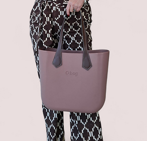 O bag classic old pink & brown | SALE