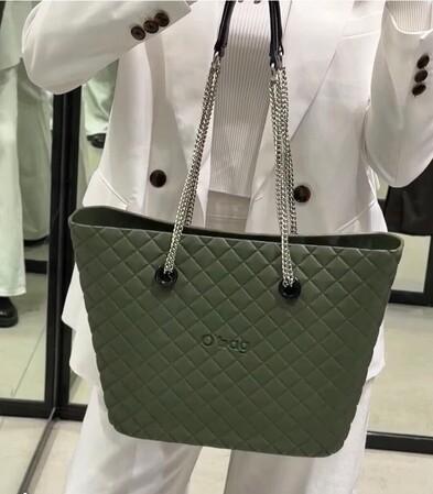 O bag urban midi matelassé | military & chain | SALE