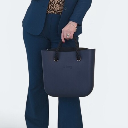 O bag mini navy blue & black