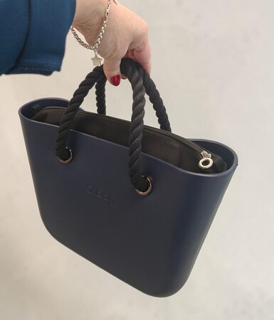 O bag mini navy blue & black
