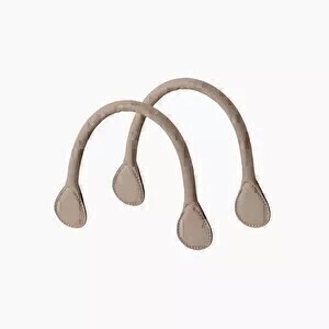 O bag short handles |hammered | turtledove