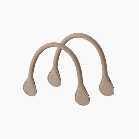 O bag short handles |hammered | turtledove