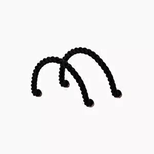 O bag short handles | rope | black