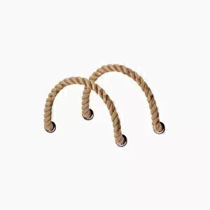 O bag short handles | rope | natural