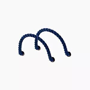 O bag short rope handles | blue