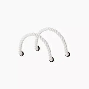 O bag short handles | rope | white