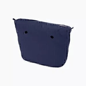 O bag mini innerbag zip-up | canvas | blue