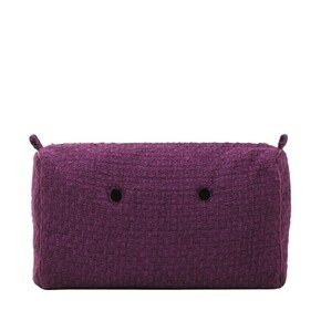 O bag city innerbag zip-up |bouclé | aubergine