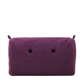 O bag city innerbag zip-up |bouclé | aubergine
