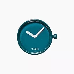 O clock dial tone on tone aqua blue