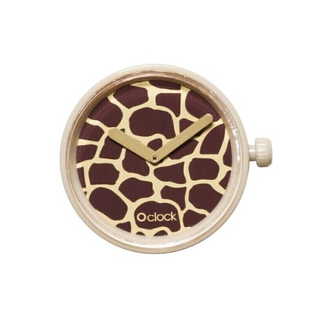O clock dial graphic giraffe