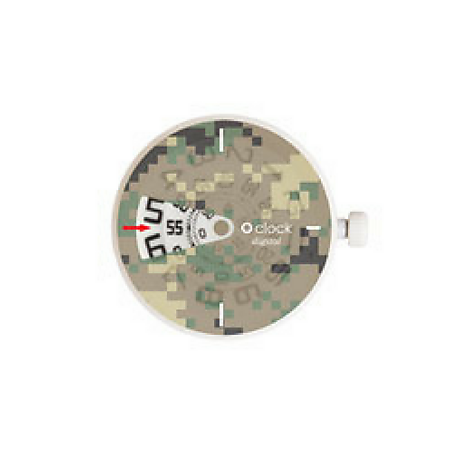 O clock dial digital urban camouflage