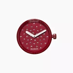 O clock dial crystal ruby