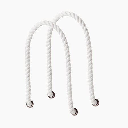O bag long rope handles | white