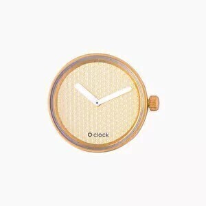 O clock dial pavé gold