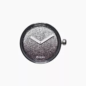 O clock dial glitter silver 