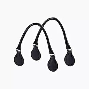 O bag short handles | micro tubular| navy blue