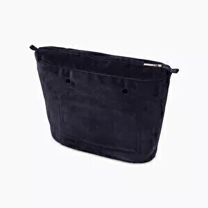 O bag mini innerbag zip-up microfiber blue
