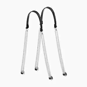 O bag long handles T-chain | black