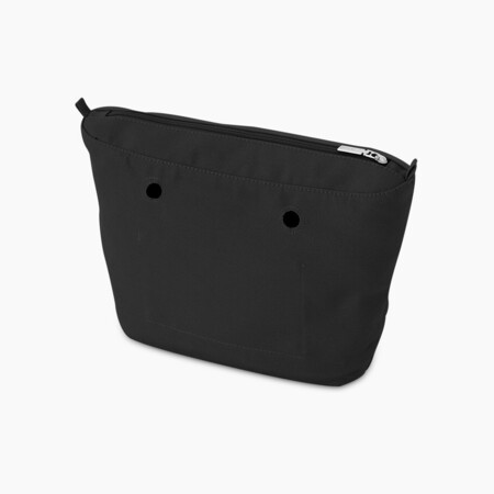 O bag mini innerbag zip-up | canvas | black