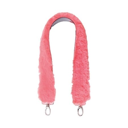 O bag shoulder strap 80 cm | faux lapin rex fur | amaranth