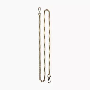O bag pocket long shoulder strap metal chain aged brass