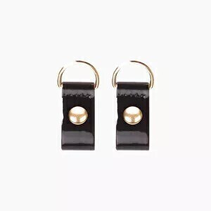 O bag clips (gold) patent black