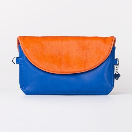 J-Posh canvas met flap pony orange