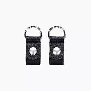 O bag clips (silver) black