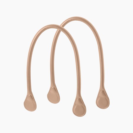 O bag long hammered handles | naturel/beige