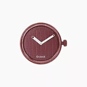 O clock dial croco bordeaux