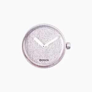 O clock dial glimmer silver