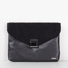 Ju'stO | J-Clutch bouclé |  black