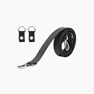 O bag shoulder strap 80/120 with buckle and clips black