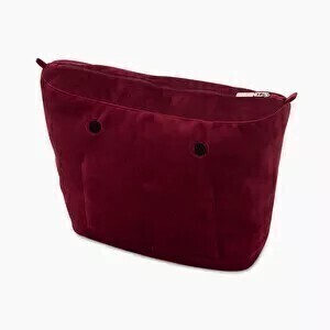 O bag classic innerbag zip-up microfiber bordeaux