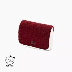 O bag pocket flap mutton bordeaux