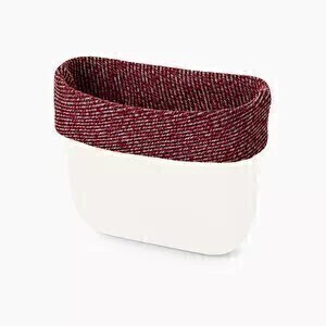 O bag mini trim diagonal stripes red