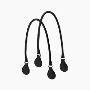 O bag long handles | tubular | black