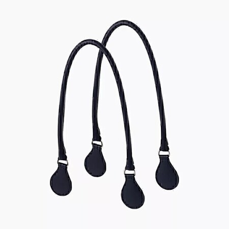 O bag long handles | tubular | navy blue