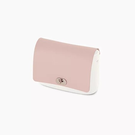 O bag pocket flap | smoke pink
