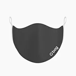 O breath face mask anthracite with O bag logo